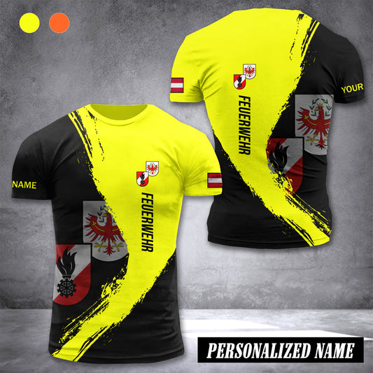 Firefighter Tyrol Austria customize T-shirt 3d 285