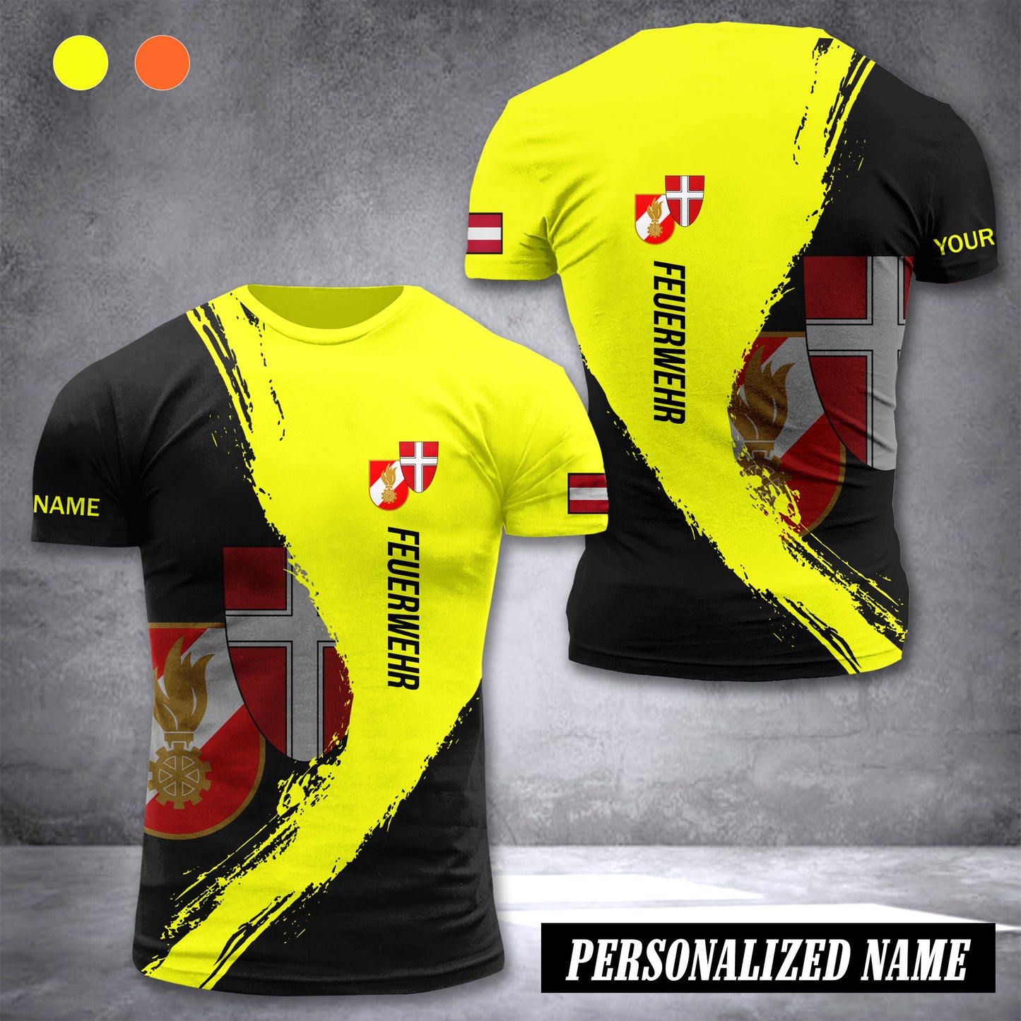 Firefighter Vienna Austria customize T-shirt 3d 285