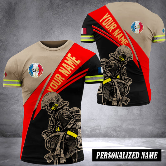 Firefighter France customize T-shirt TH