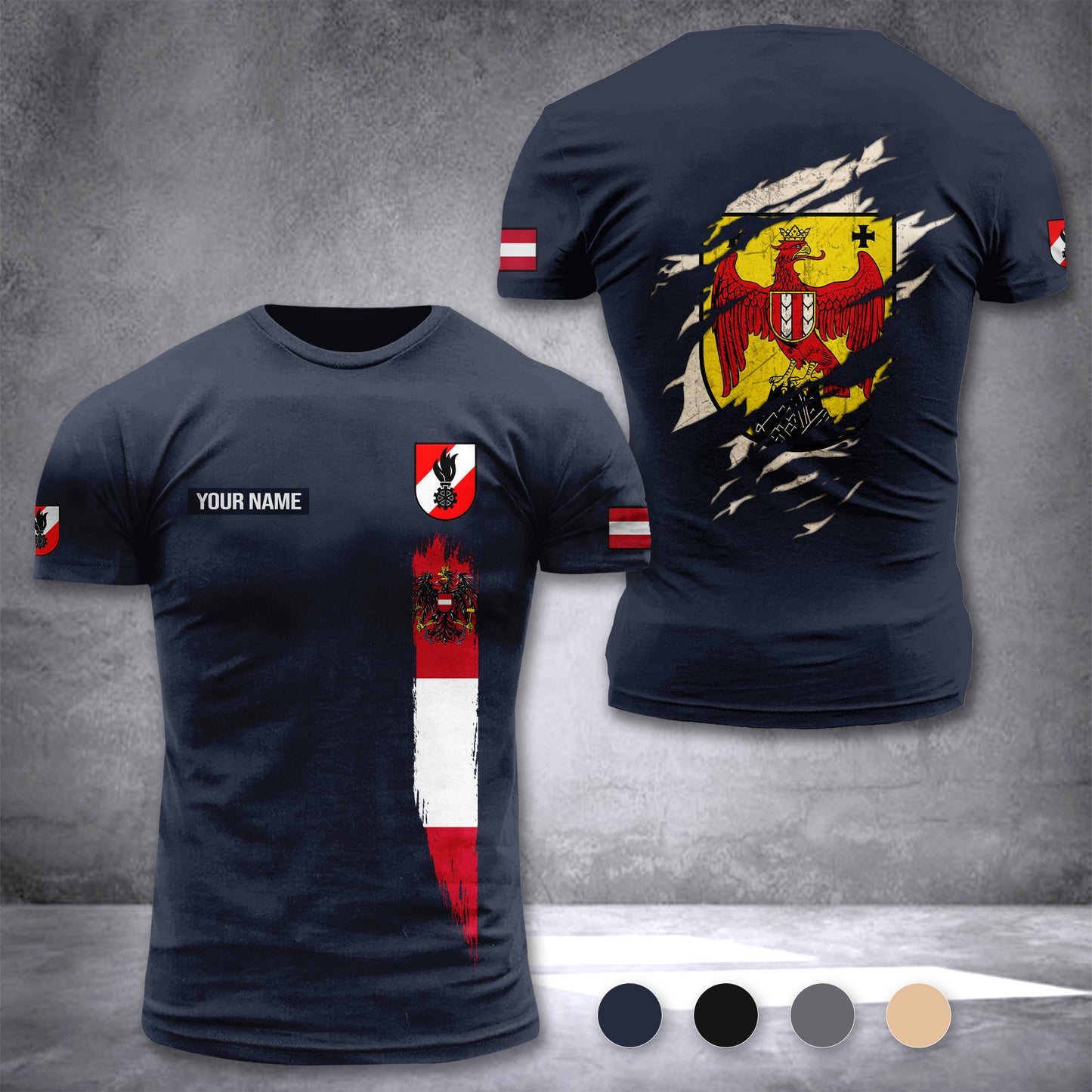 Firefighter Burgenland customize T-shirt 255