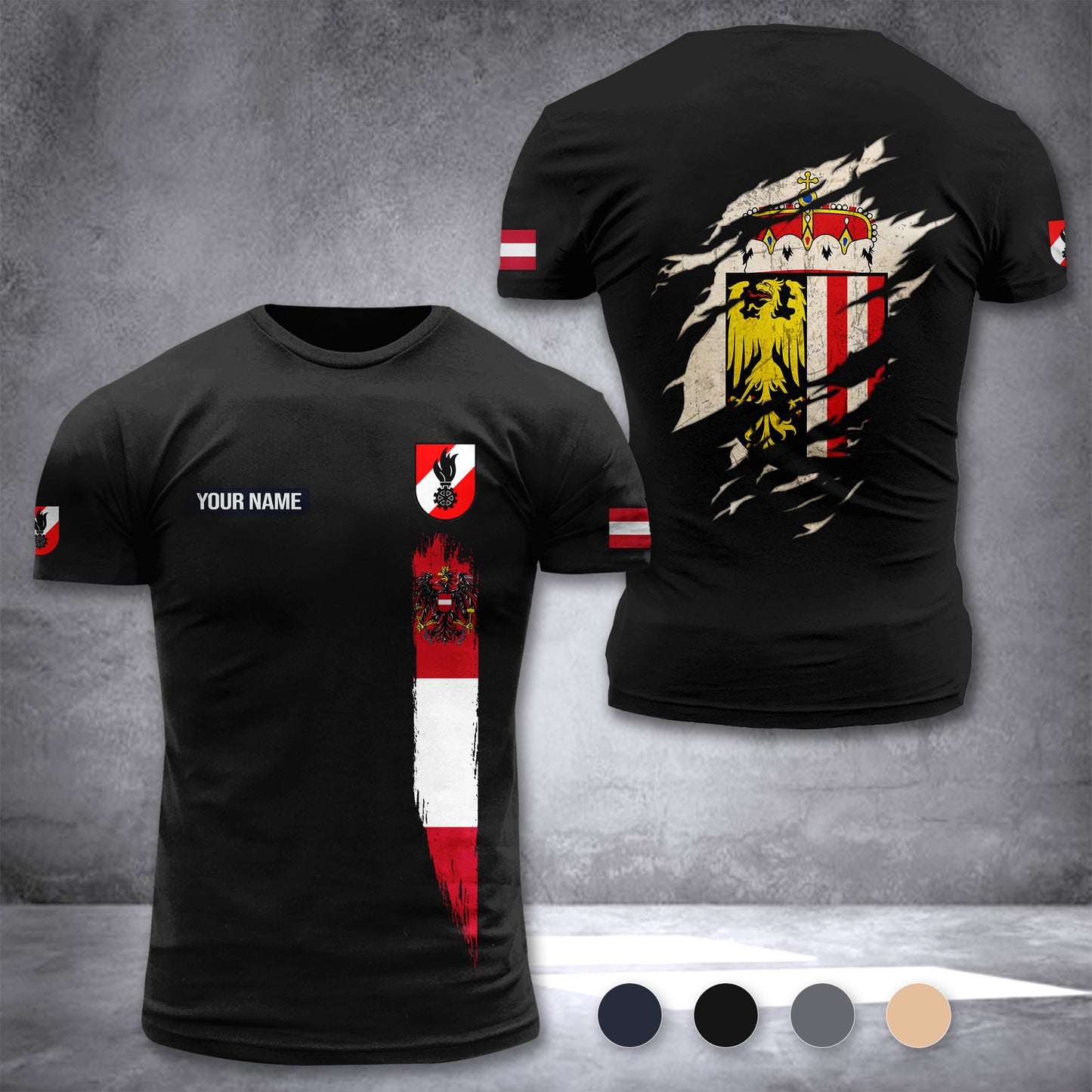 Firefighter Upper Austria customize T-shirt 255
