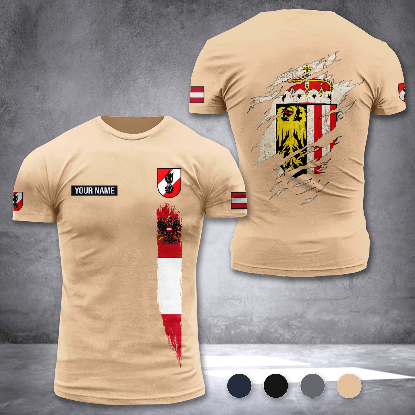 Firefighter Upper Austria customize T-shirt 255