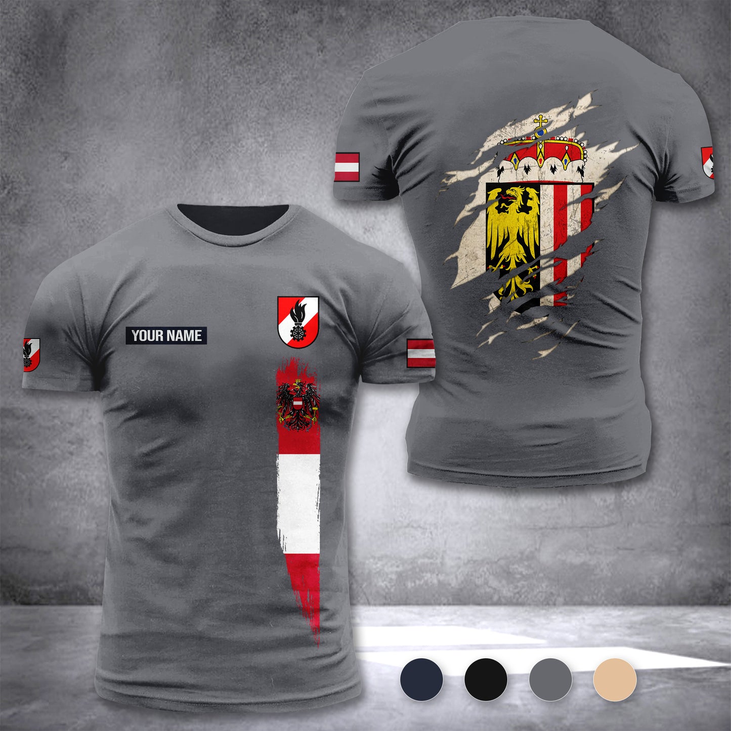 Firefighter Upper Austria customize T-shirt 255