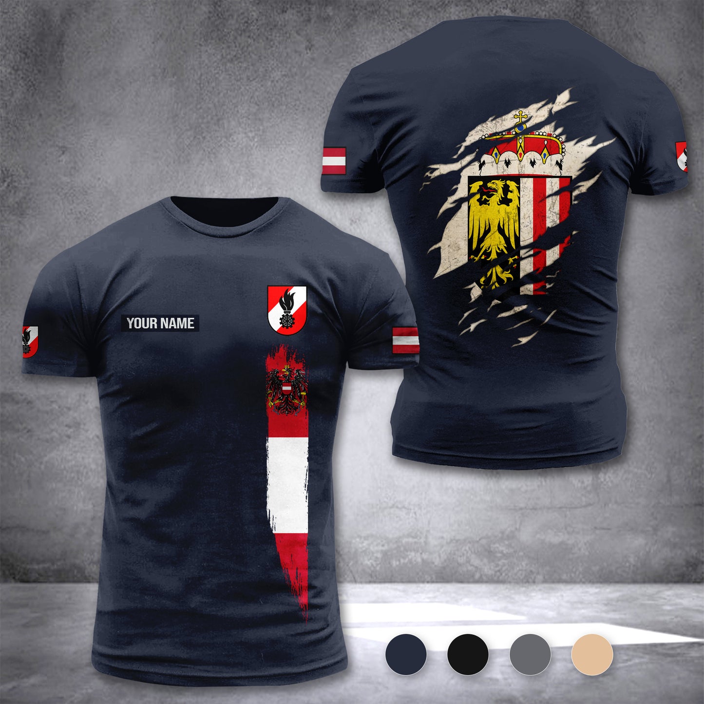 Firefighter Upper Austria customize T-shirt 255