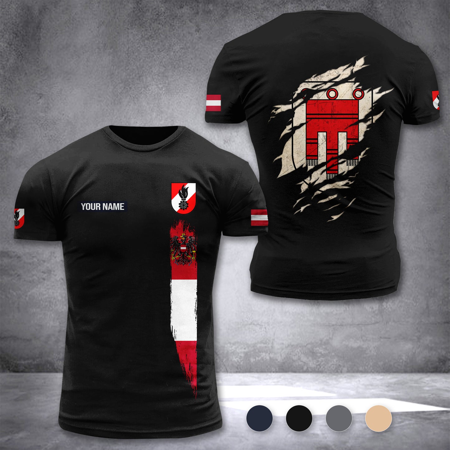 Firefighter Vorarlberg customize T-shirt 255