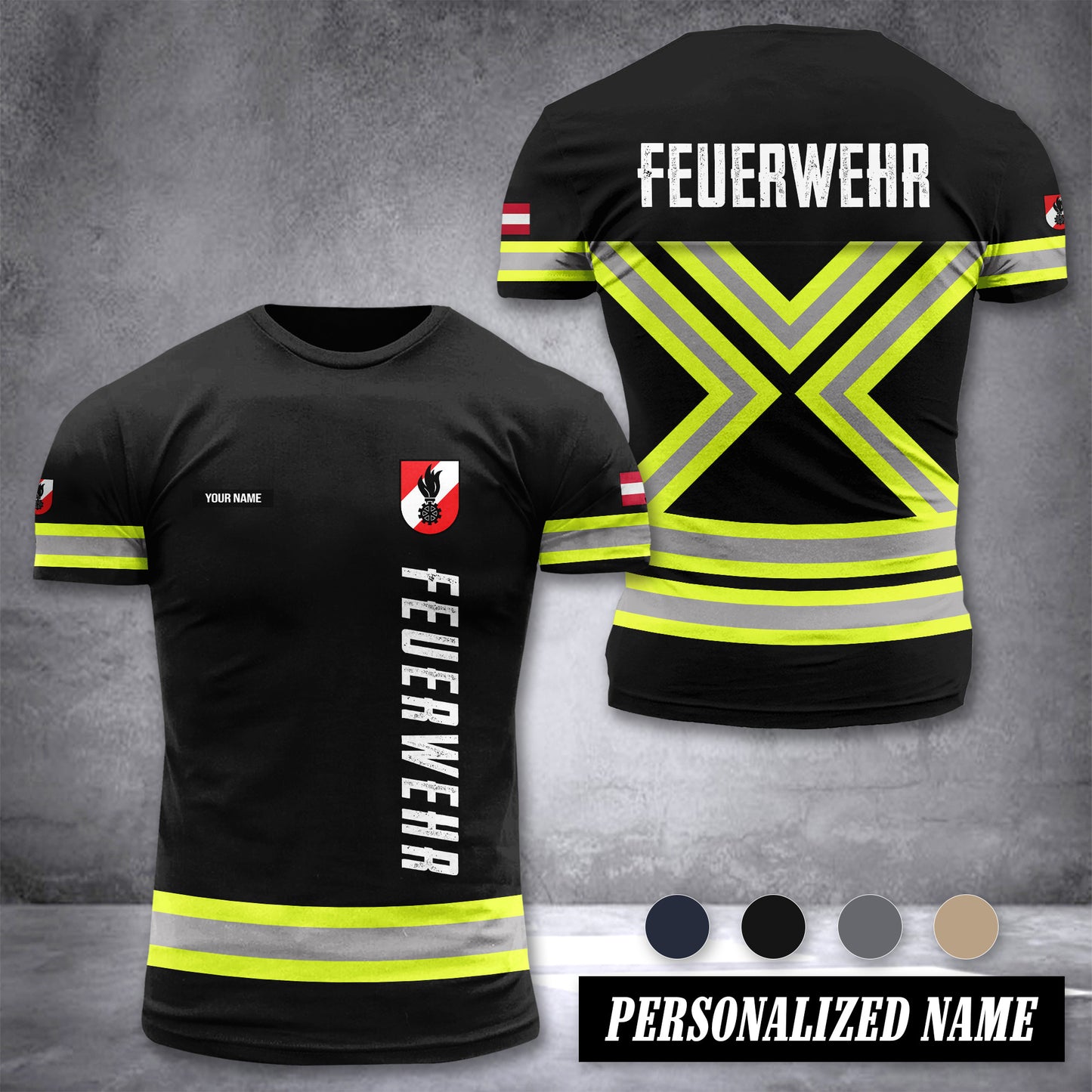 Firefighter Austria customize T-shirt 186