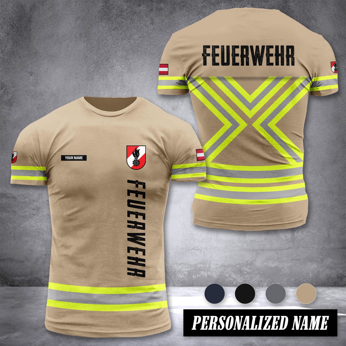 Firefighter Austria customize T-shirt 186