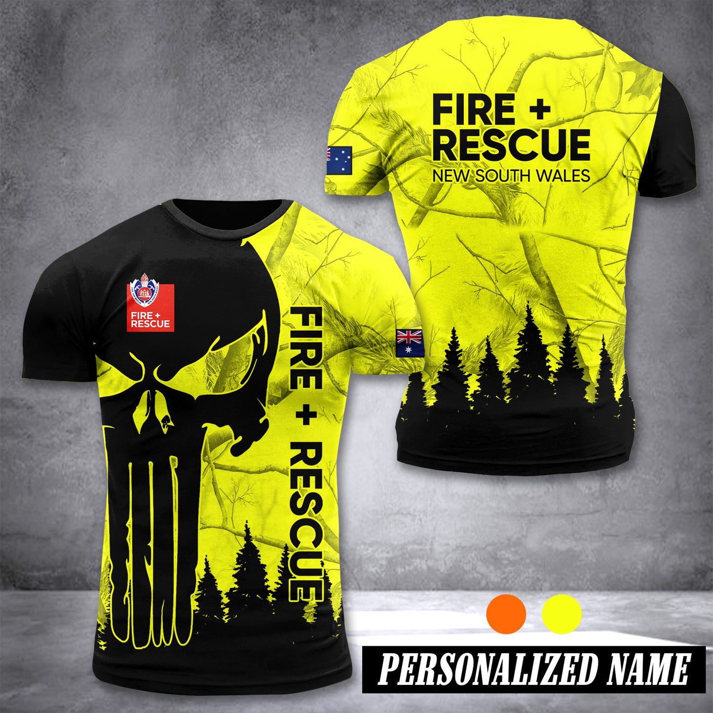 Fire and Rescue NSW customize T-shirt 3d 196