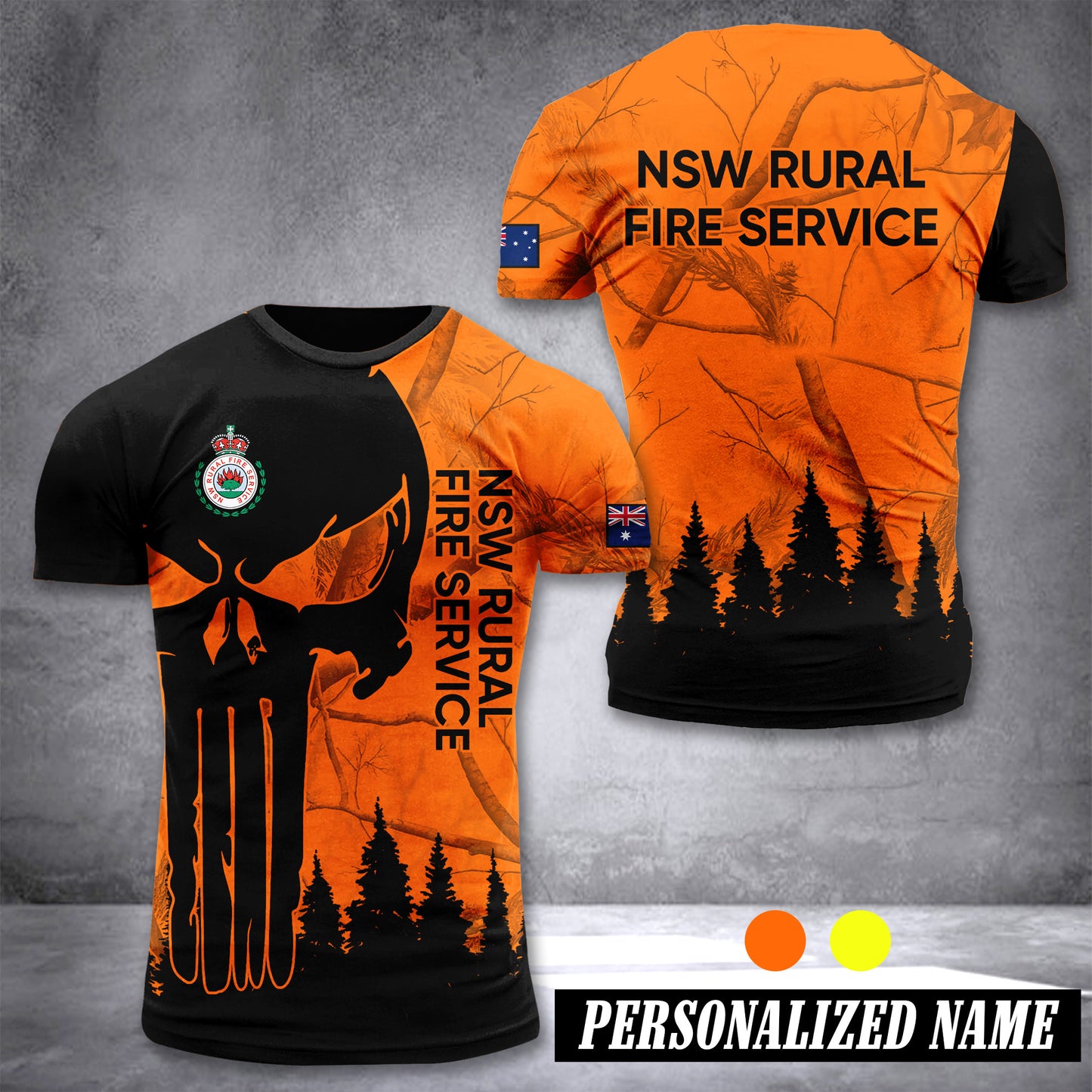 NSW Rural Fire Service customize T-shirt 3d 196