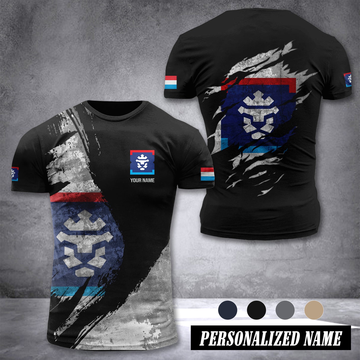 Luxembourg Firefighter customize T-shirt MRI