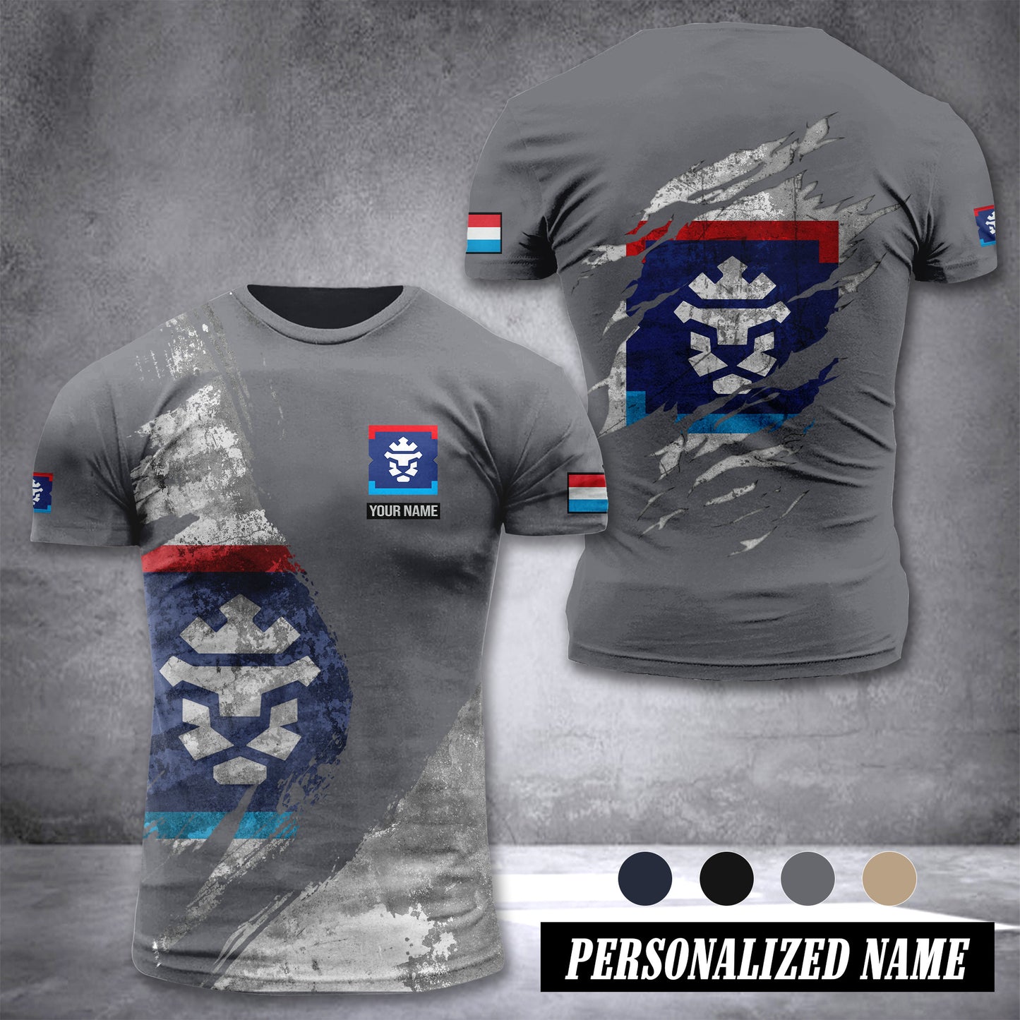 Luxembourg Firefighter customize T-shirt MRI