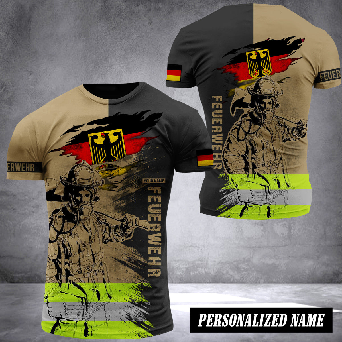 Firefighter Germany customize T-shirt 288