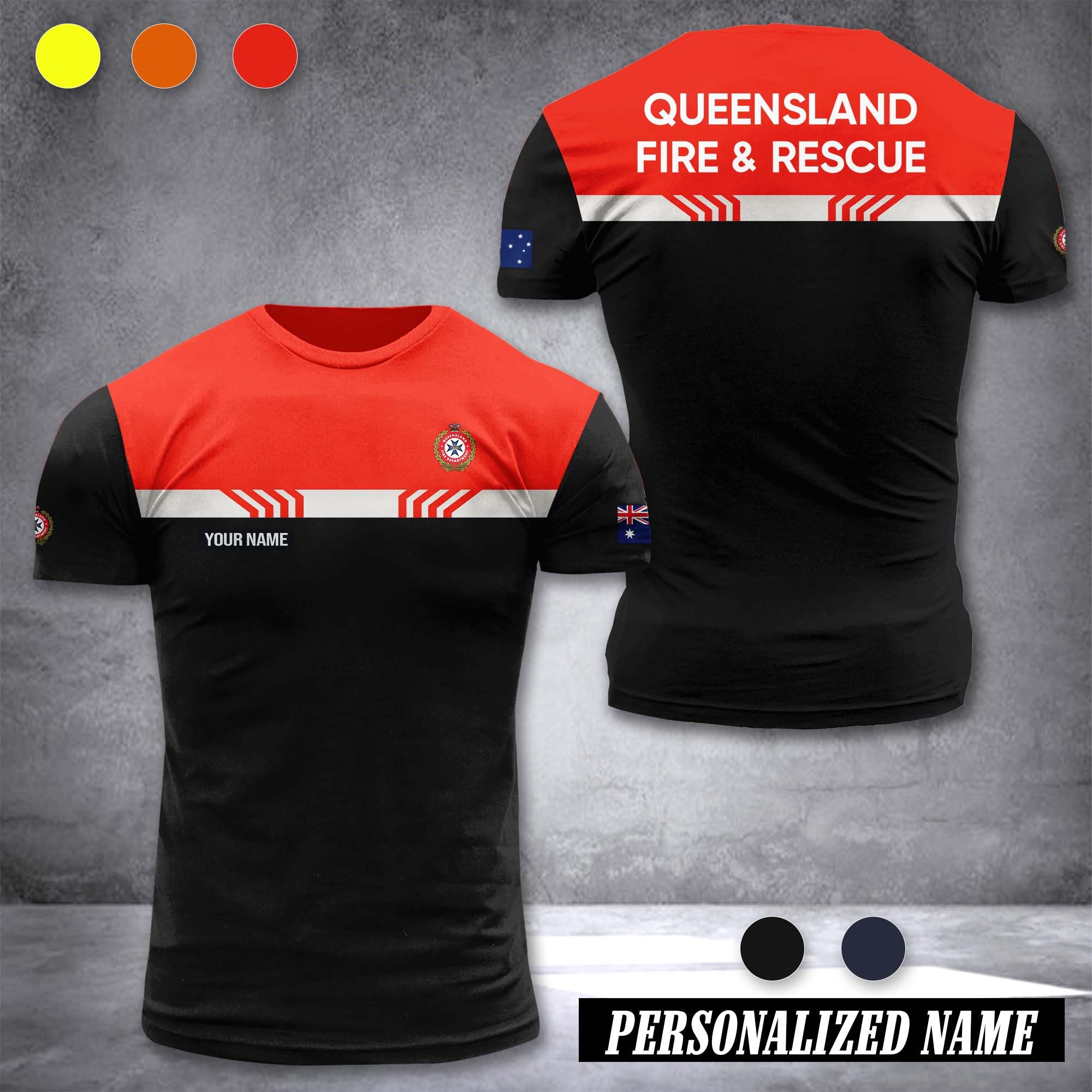 Queensland Fire Department customize T-shirt 26