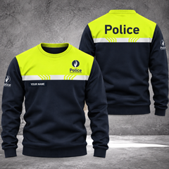 Police Belgium sweater customize 3d printed color