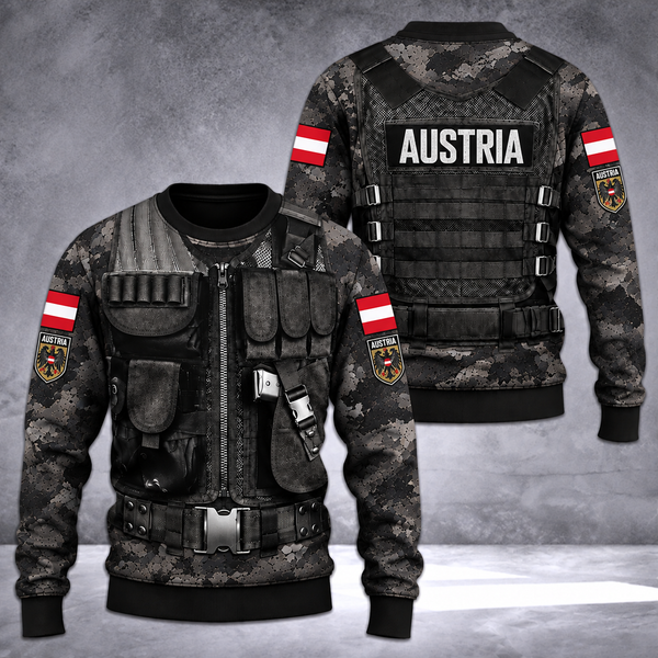 Austria Sweater 3d printed color tatical