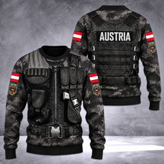 Austria Sweater 3d printed color tatical
