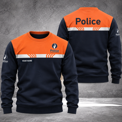 Police Belgium sweater customize 3d printed color
