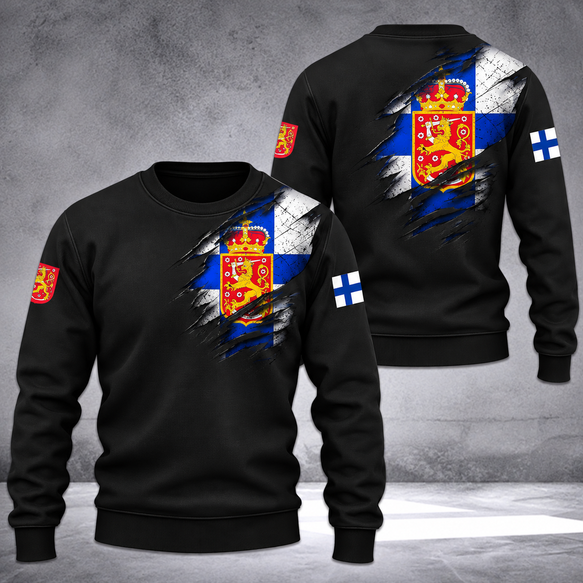 Finland Sweater 3d printed color flag