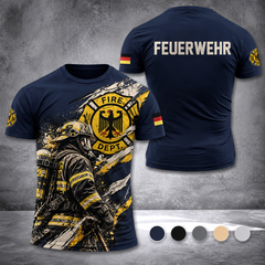 Firefighter Germany T-shirt 3d print 115
