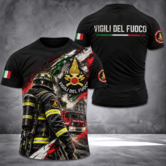 Firefighter Italy T-shirt 3d print 115