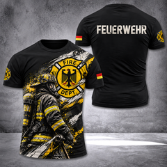 Firefighter Germany T-shirt 3d print 115