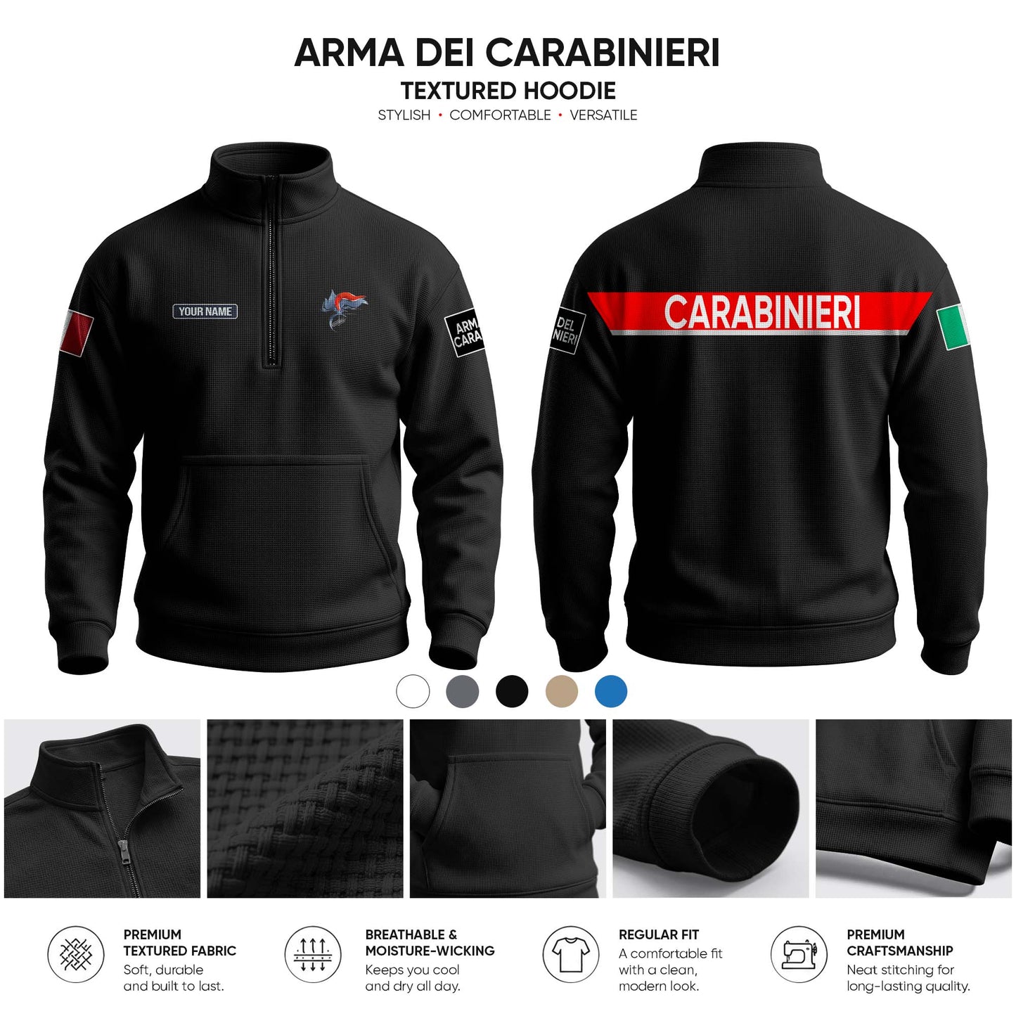 Carabinieri customize Casual Sweater Bone Flower Solid Color