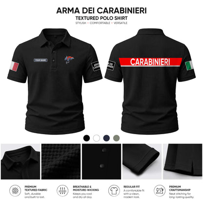 Carabinieri customize Casual Short Sleeved Bone Flower Solid Color