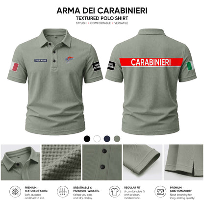 Carabinieri customize Casual Short Sleeved Bone Flower Solid Color