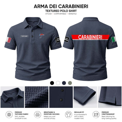 Carabinieri customize Casual Short Sleeved Bone Flower Solid Color