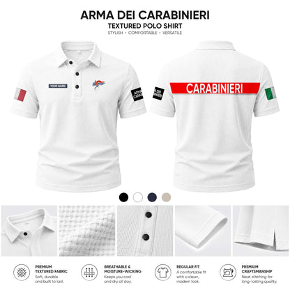 Carabinieri customize Casual Short Sleeved Bone Flower Solid Color