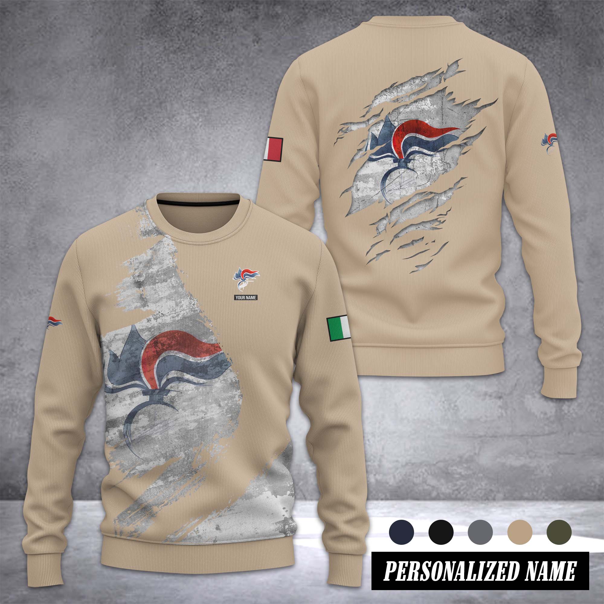 Carabinieri Ugly Sweater Christmas Customize 3d printed