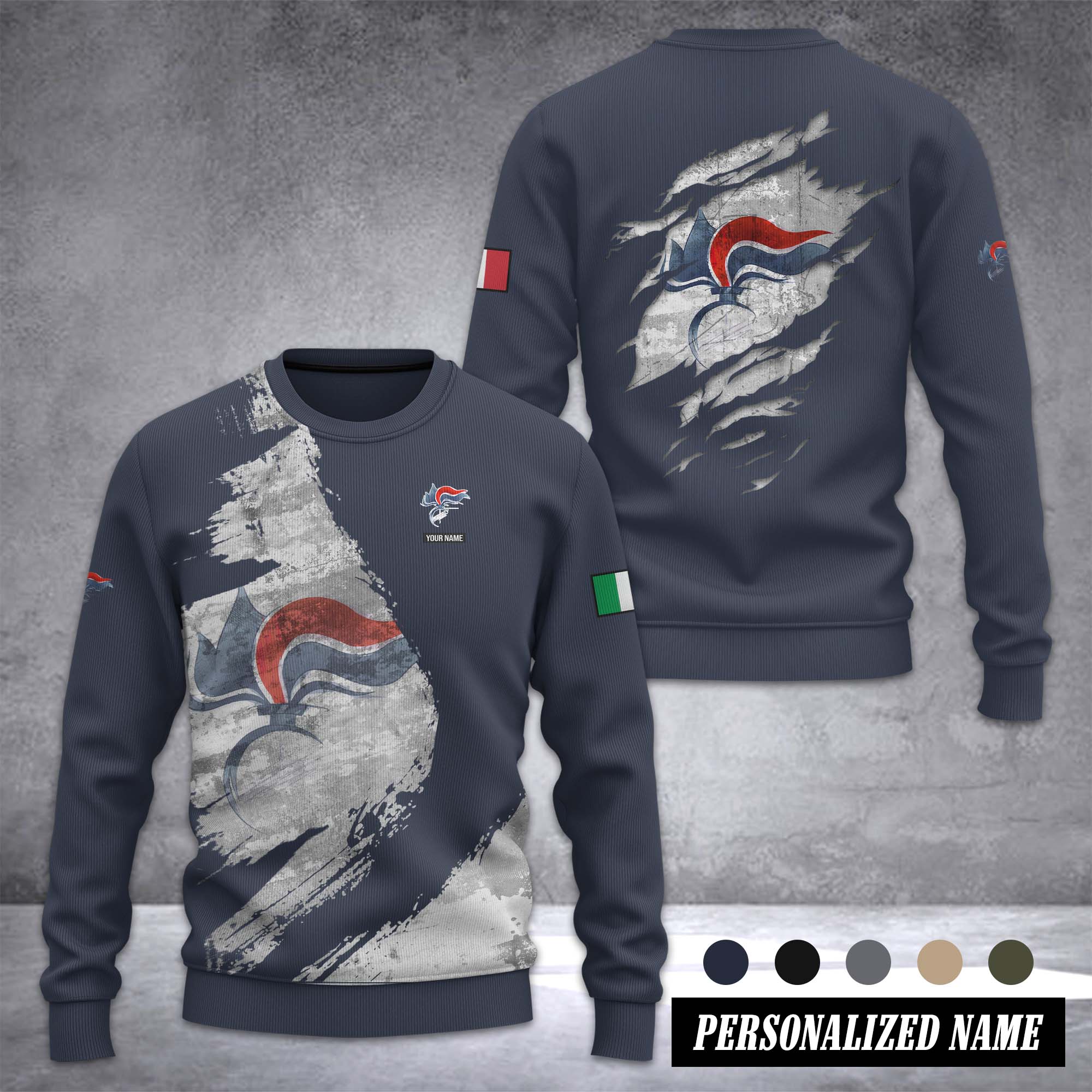 Carabinieri Ugly Sweater Christmas Customize 3d printed