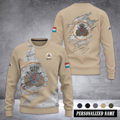 Luxembourg Army Ugly Sweater Christmas Customize 3d printed
