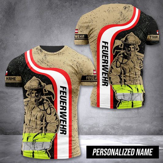 Firefighter Austria customize T-shirt  FM