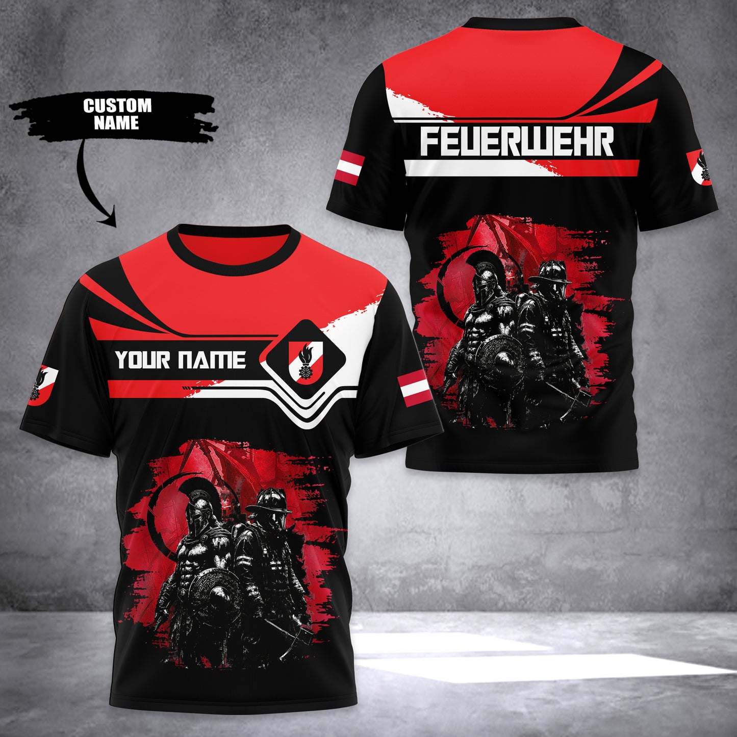 Firefighter Austria customize T-shirt  176