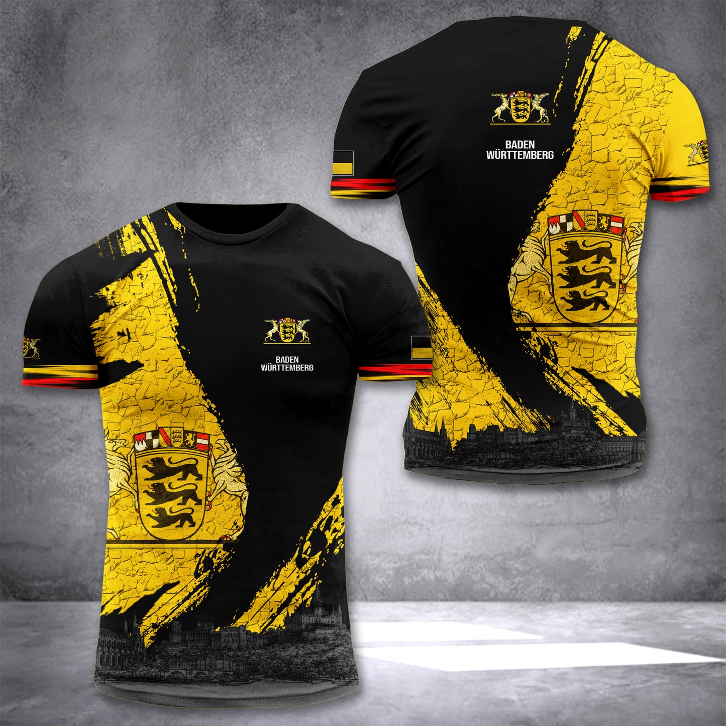 Baden-Württemberg Germany T-shirt 3d