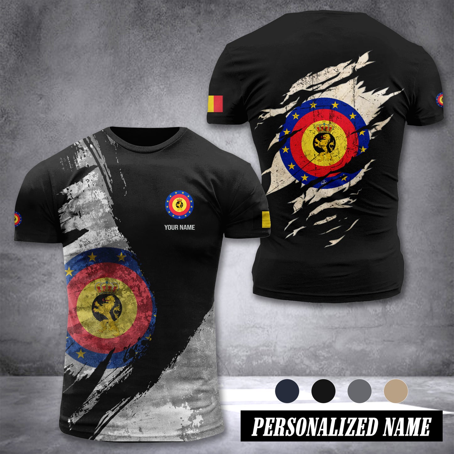 Belgium Soldier customize T-shirt 306
