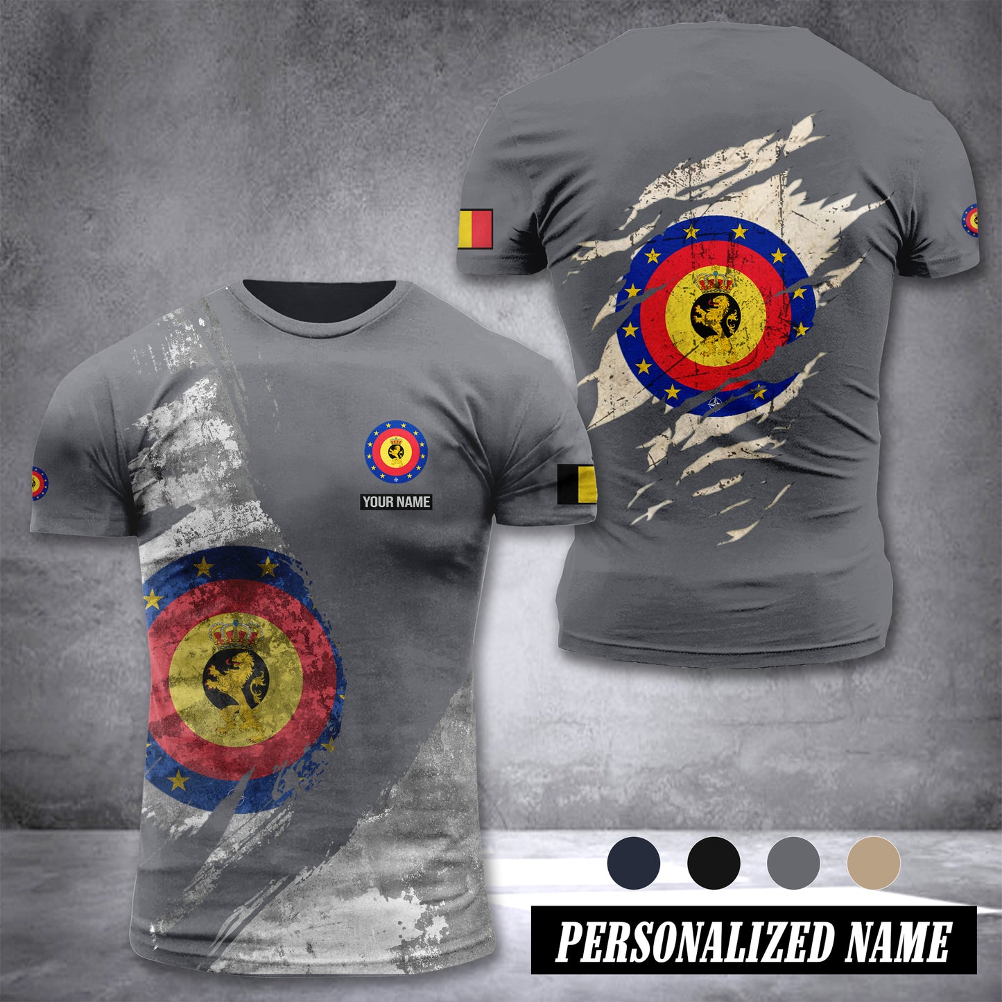Belgium Soldier customize T-shirt 306