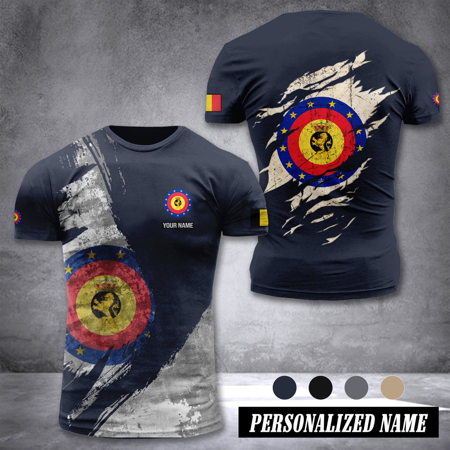 Belgium Soldier customize T-shirt 306