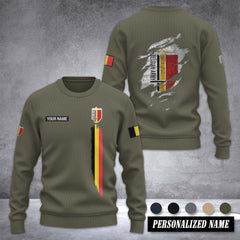 Belgian Army Ugly Sweater Christmas Customize 3d printed