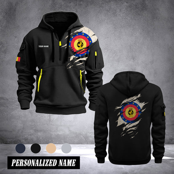 Soldier Belgium customize Hoodie Half Zipper NLG