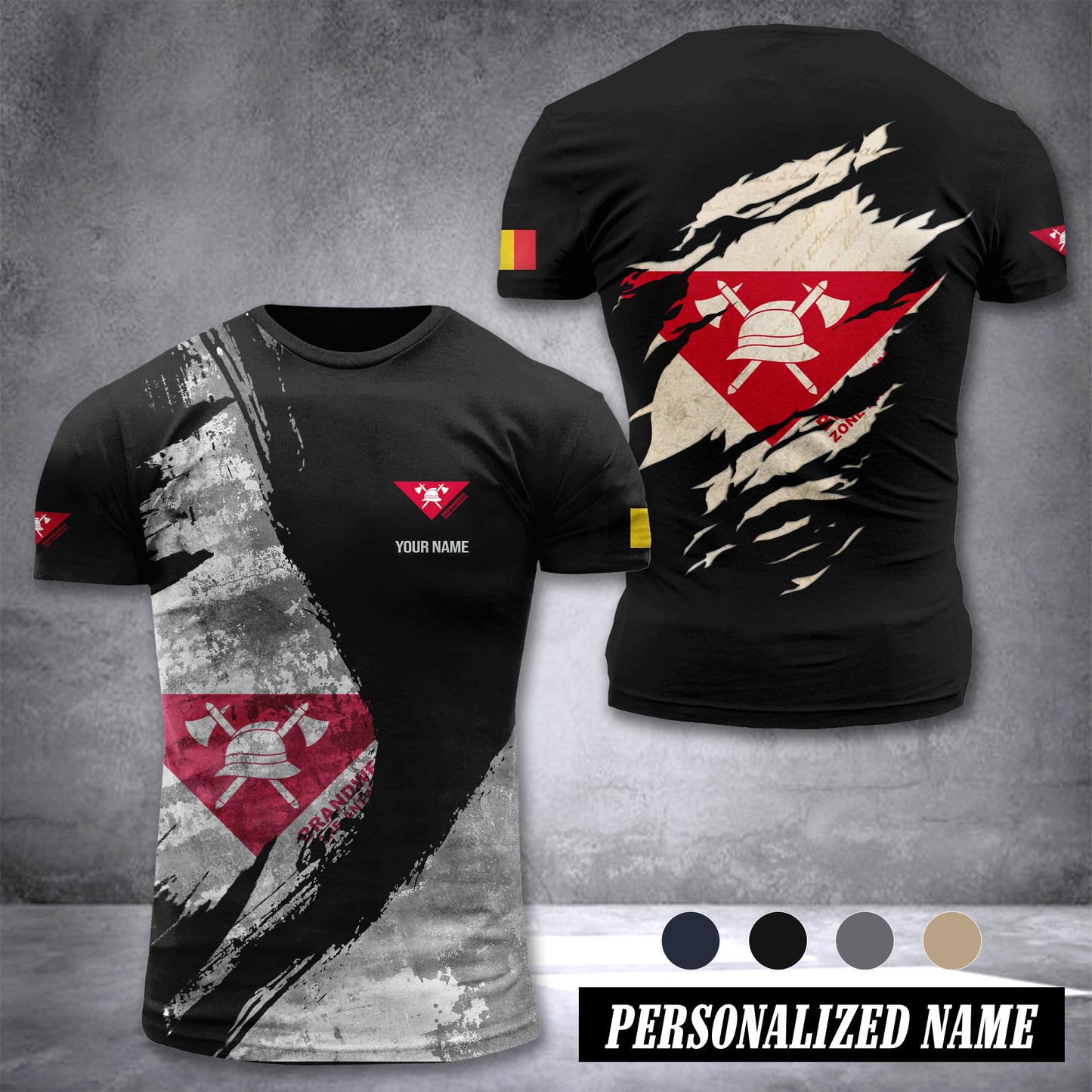 Brandweer Zone Antwerpen customize T-shirt 306