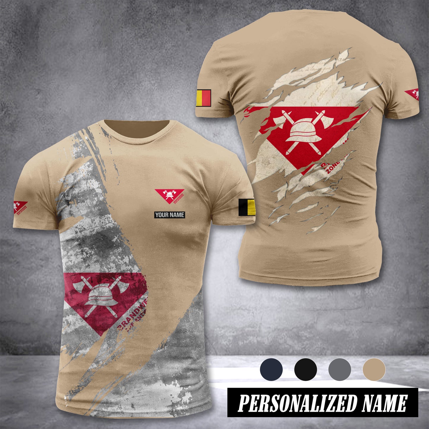 Brandweer Zone Antwerpen customize T-shirt 306