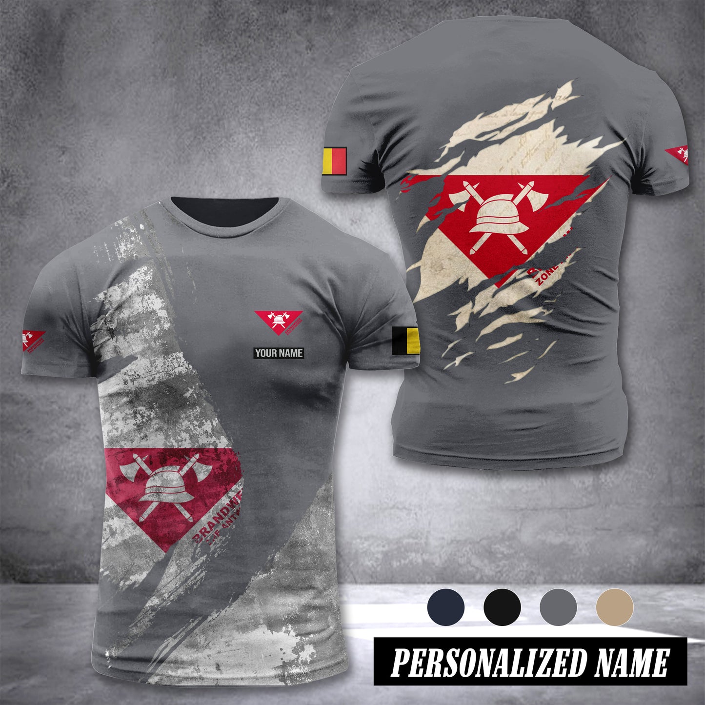 Brandweer Zone Antwerpen customize T-shirt 306