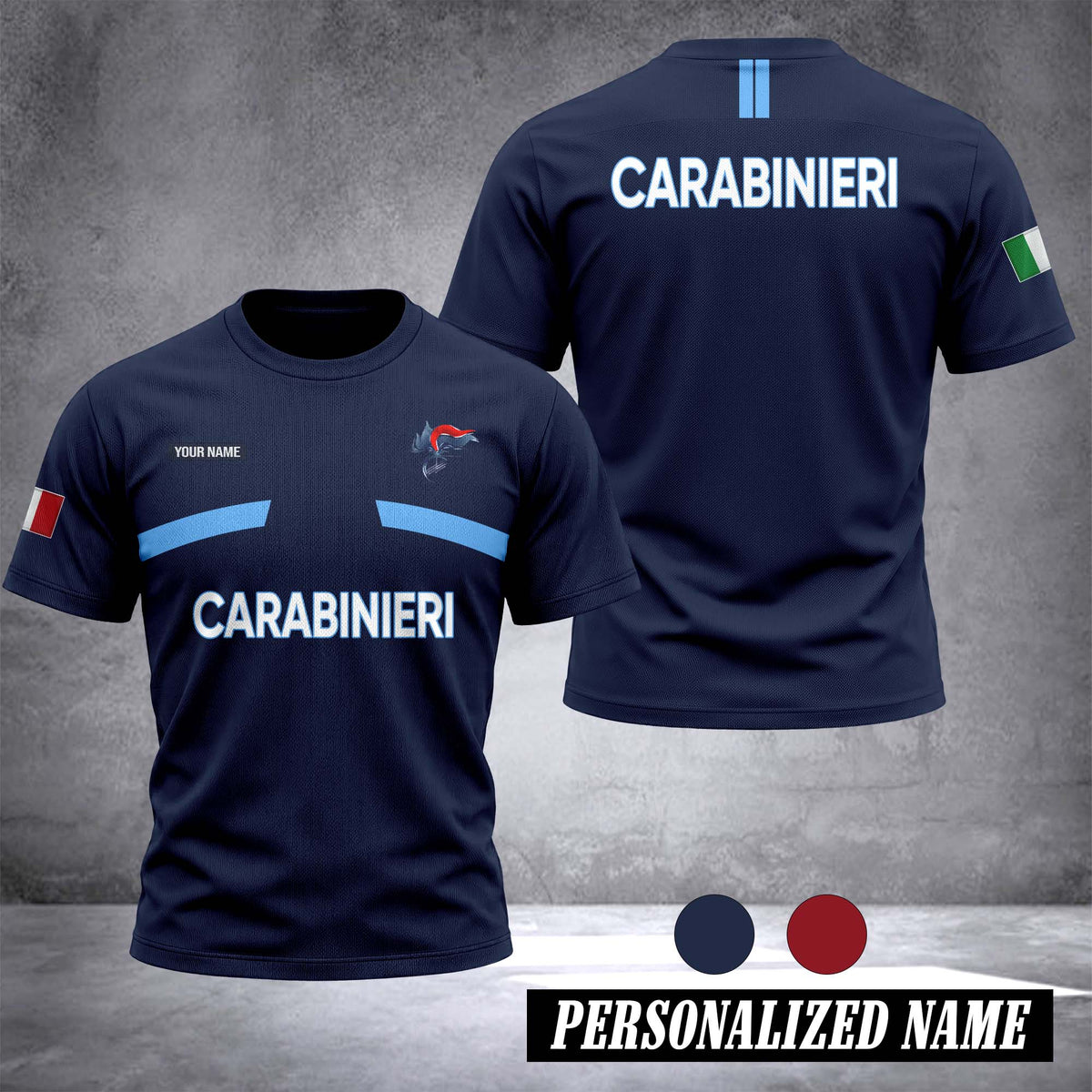 Carabinieri customize 3d T-shirt 131