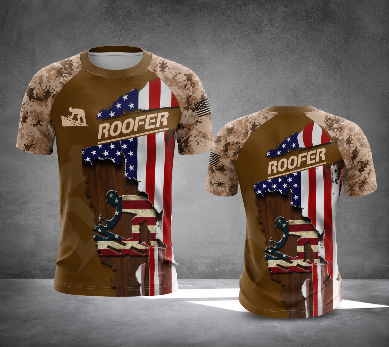 Roofer T-shirt 3d 196