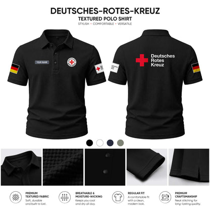Deutsches Rotes Kreuz customize Casual Short Sleeved Bone Flower Solid Color
