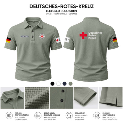 Deutsches Rotes Kreuz customize Casual Short Sleeved Bone Flower Solid Color