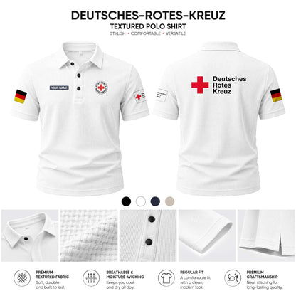 Deutsches Rotes Kreuz customize Casual Short Sleeved Bone Flower Solid Color