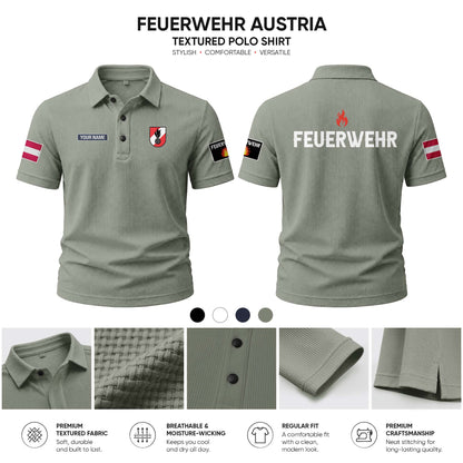 Firefighter Austria customize Casual Short Sleeved Bone Flower Solid Color